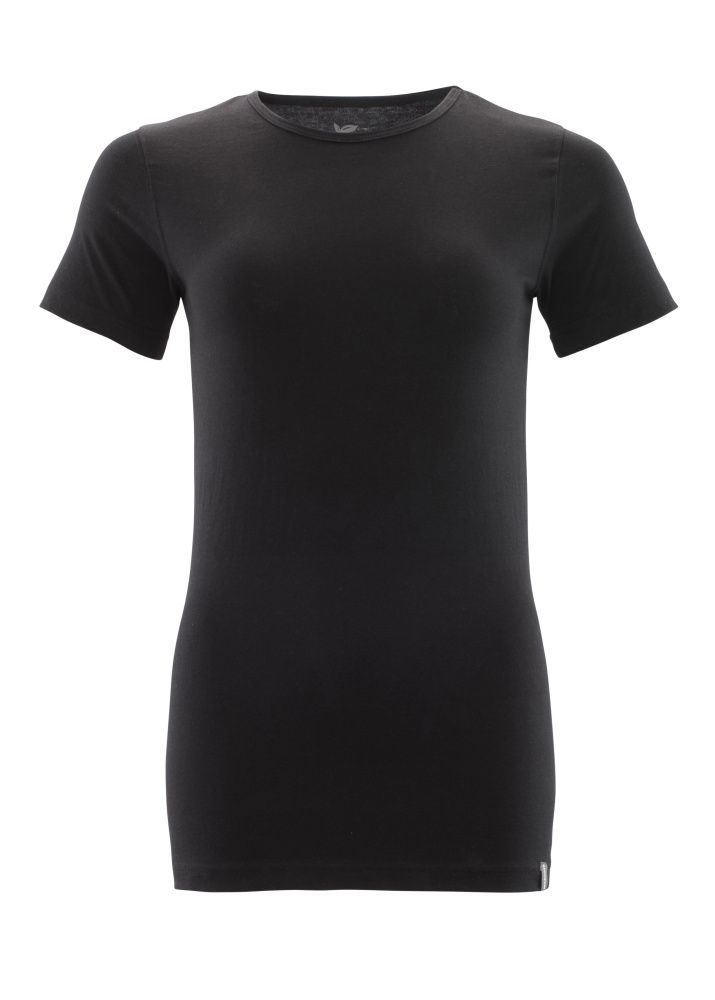 Damen-Passform T-Shirt CROSSOVER Vollschwarz L  ONE