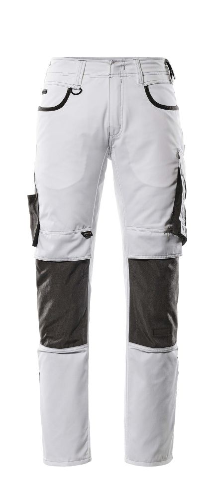 Hose mit Knietaschen UNIQUE Weiß/Dunkelanthrazit 82C44