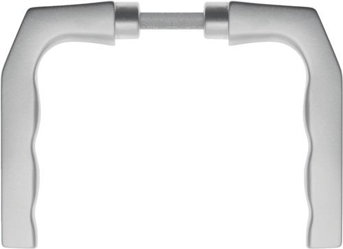 Türdrückerpaar 125Z Alu.F1 o.Rosetten 4-KT.8mm EDI