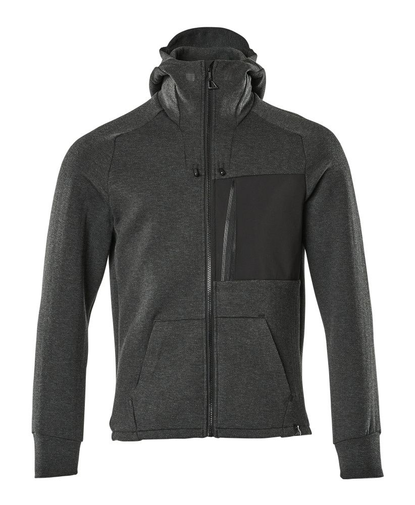 Kapuzenpullover mit Reißverschluss ADVANCED Schwarz 2XL