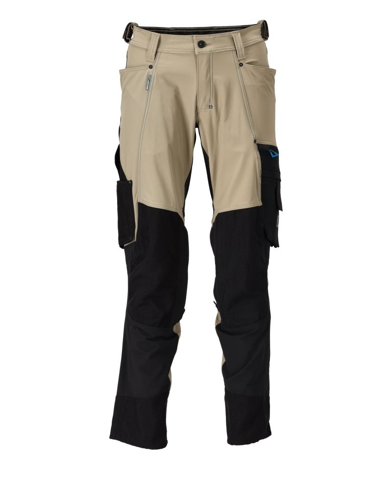 Hose mit Knietaschen ADVANCED Hellkhaki/Schwarz 82C43