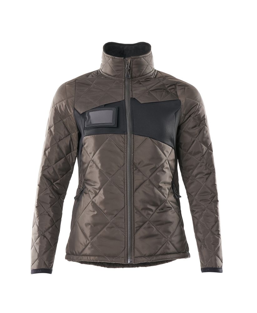 Damen-Passform Thermojacke ACCELERATE Dunkelanthrazit/Schwarz 5XL
