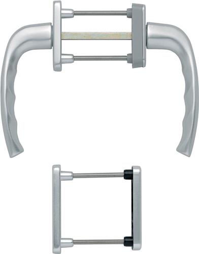 Balkongarnitur NY 0810/961N/U10/… Alu.F1 63-73mm 4-KT.7mm HOPPE