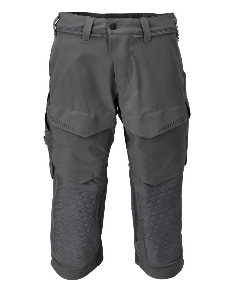 Dreiviertel-Hose mit Knietaschen CUSTOMIZED Anthrazitgrau C64