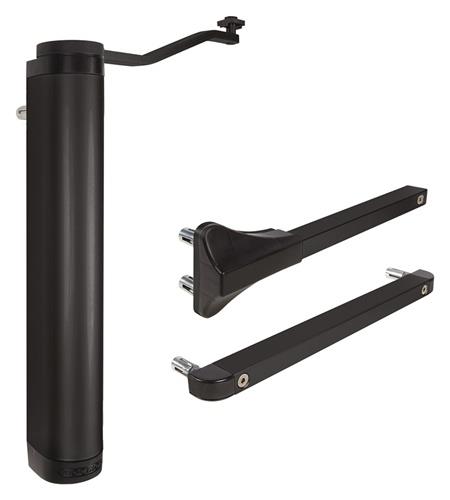Torschließer VERTICLOSE-2 Alu.elox.schwarz Retrofit Öffnungsw.90/180Grad