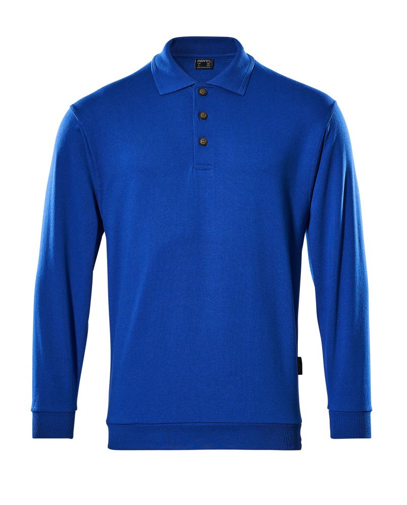 Polo-Sweatshirt CROSSOVER Kornblau L
