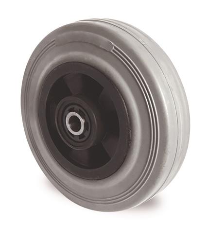 Ersatzrad D.100mm Trgf.75kg VG grau Achs-D.8mm Nabenl.40mm PROMAT