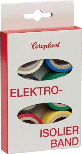 Elektroisolierband-Set 302 6-tlg.L.je 3,3m B.19mm Ktr.COROPLAST