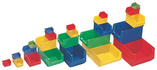 Sichtlagerkasten L160/140xB100xH75mm PE gelb PROMAT