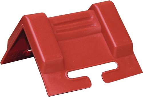 Kantenschutzwinkel Schenkel-L.95x95mm rot m.Schlitz 10 St./Set TECWERK