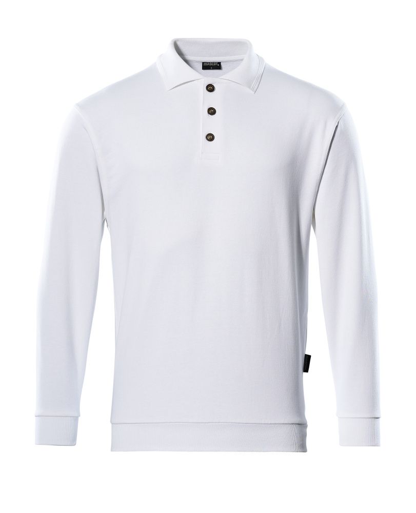 Polo-Sweatshirt CROSSOVER Weiß L