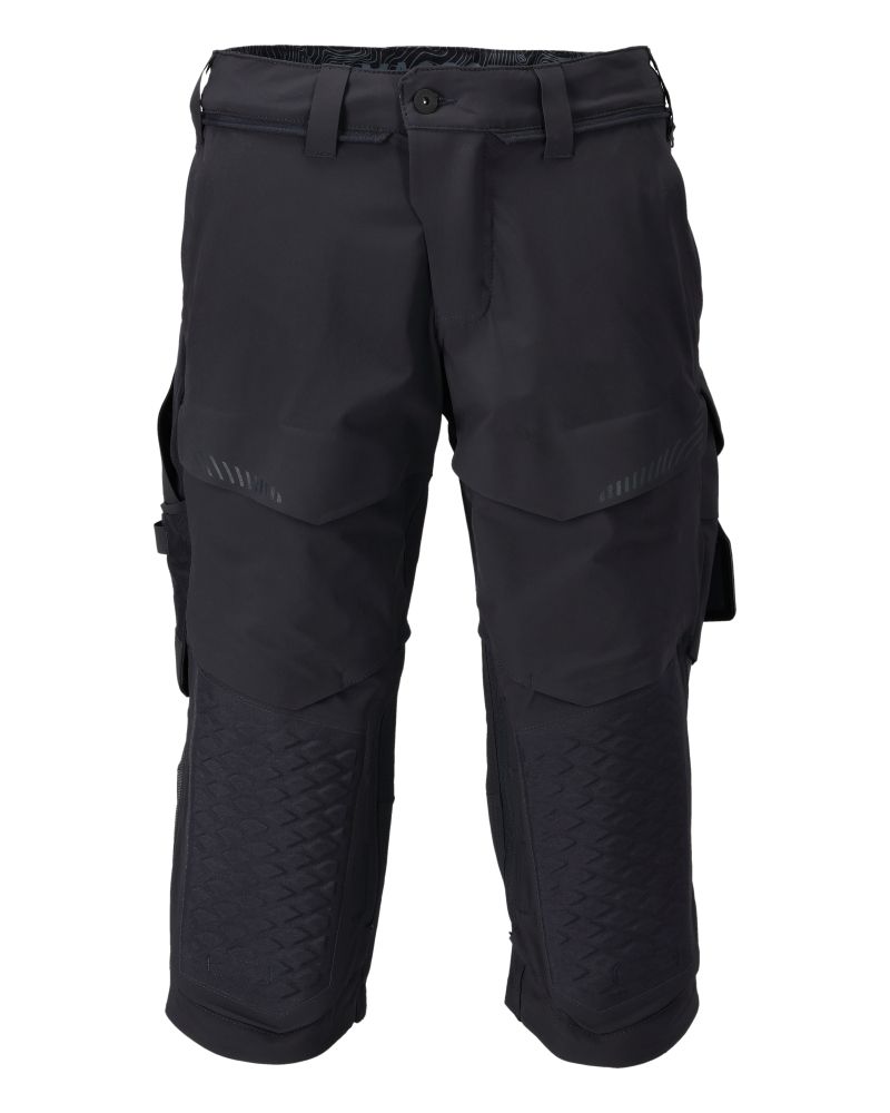 Dreiviertel-Hose mit Knietaschen CUSTOMIZED Schwarzblau C64