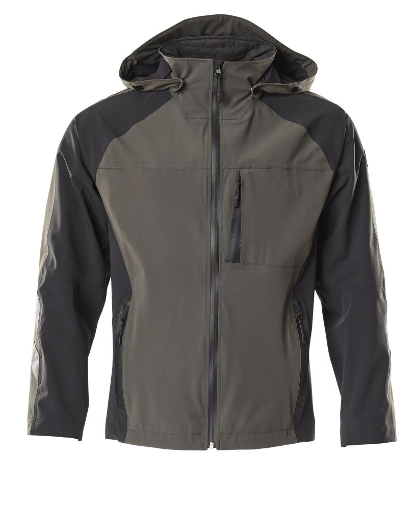 Hardshelljacke UNIQUE Dunkelanthrazit/Schwarz 4XL