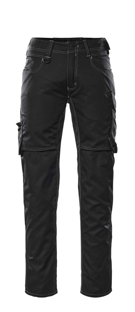 Hose mit Schenkeltaschen UNIQUE Schwarz/Dunkelanthrazit 82C50