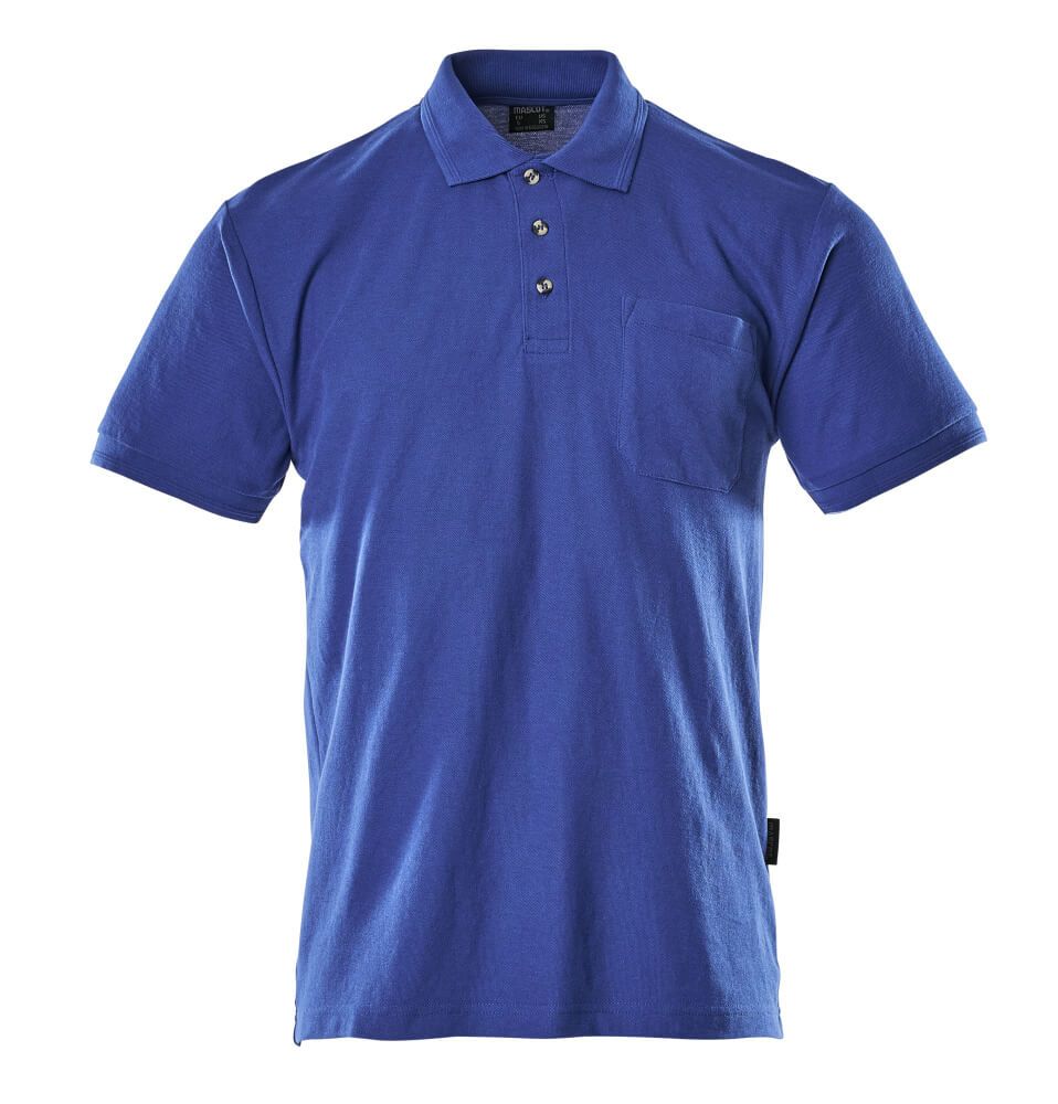 Polo-Shirt mit Brusttasche CROSSOVER Kornblau 2XL