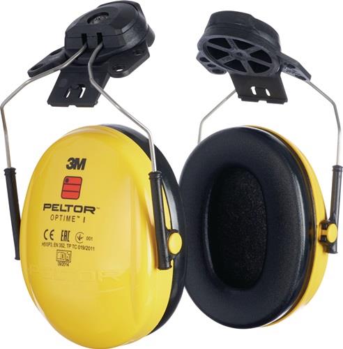 Gehörschutz PELTOR™ OPTIME™ I EN 352-3:2020 SNR 26 dB f.Helm m.30mm-Schlitz PA