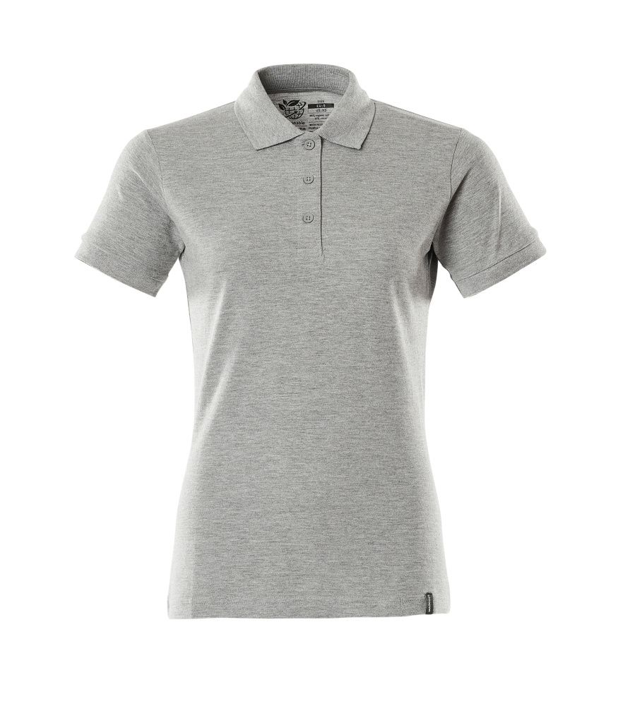 Damen-Passform Polo-Shirt CROSSOVER Grau-meliert 2XLONE