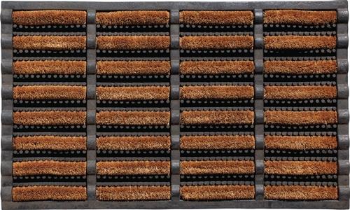Fußmatte schwarz/natur 60% Gum./40% Kokos L750xB450xS25mm