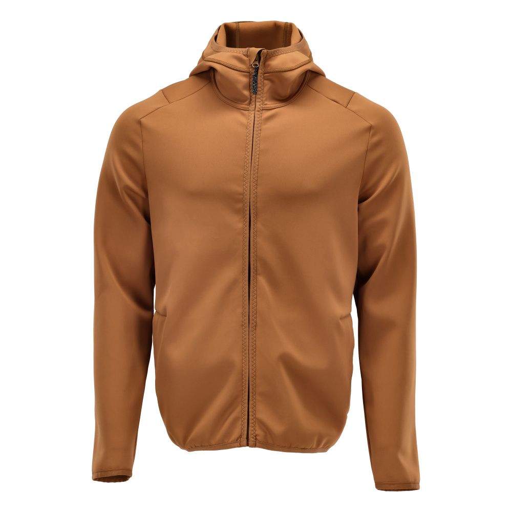 Fleecejacke mit Kapuze CUSTOMIZED Nussbraun S