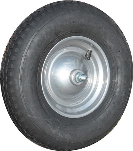 Luftrad D.400mm Radbreite 100mm m.Schlauch,Achse MÜBA