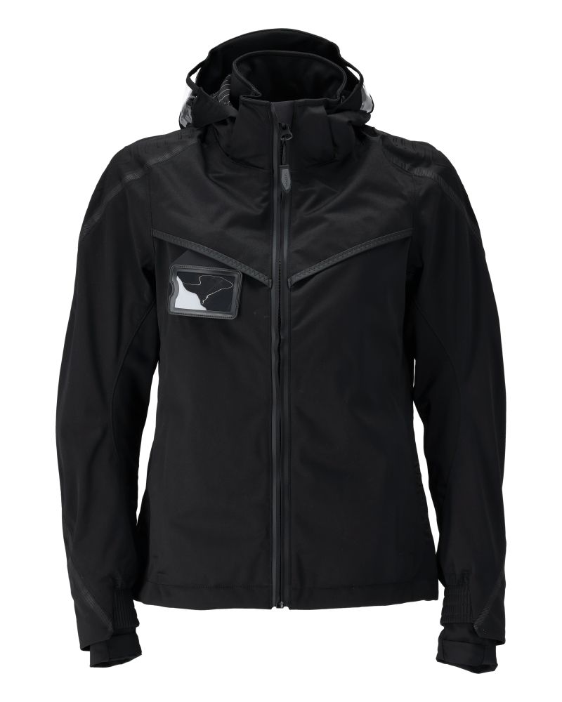 Damen-Passform Hardshelljacke CUSTOMIZED Schwarz 4XL
