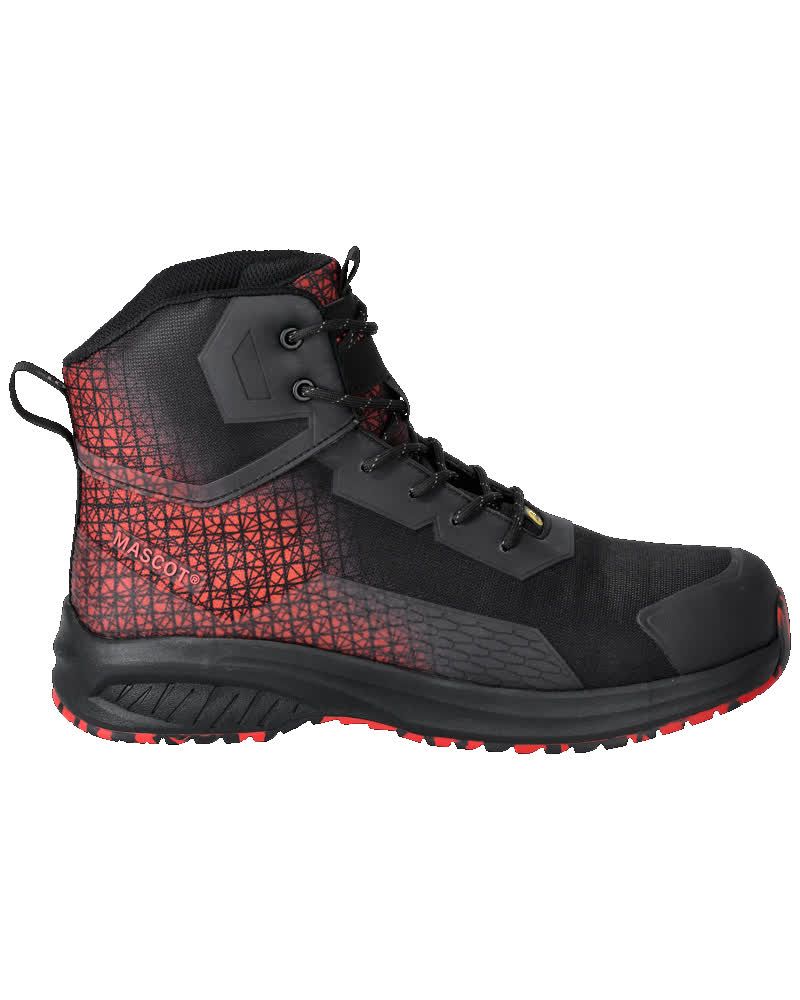 Sicherheitsstiefel FOOTWEAR ACCELERATE Schwarz/Verkehrsrot 0839