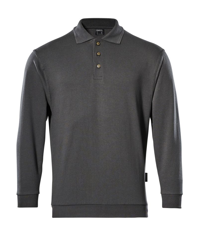 Polo-Sweatshirt CROSSOVER Dunkelanthrazit L
