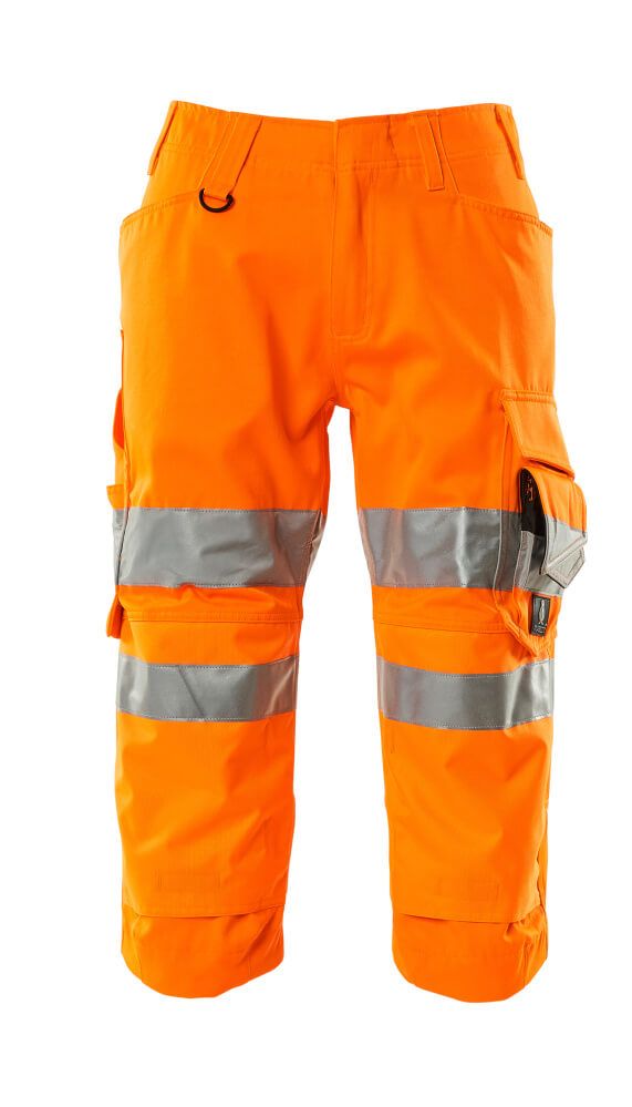Dreiviertel-Hose mit Knietaschen SAFE SUPREME Hi-vis Orange C44