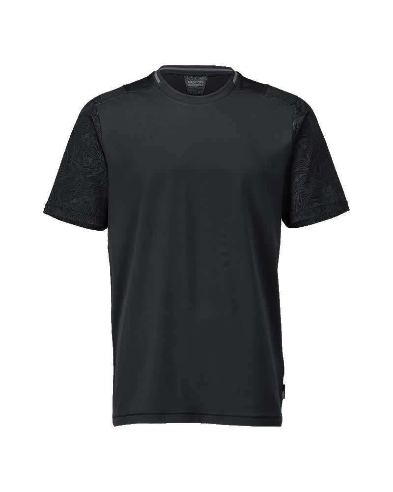 T-Shirt, Kurzarm CUSTOMIZED Schwarz 2XL