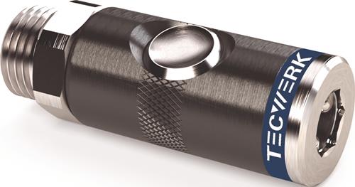 Druckknopf-Sicherheitskupplung DN 7,4,AG AluNBR Gew.G 1/2 Zoll 20,95mm TECWERK