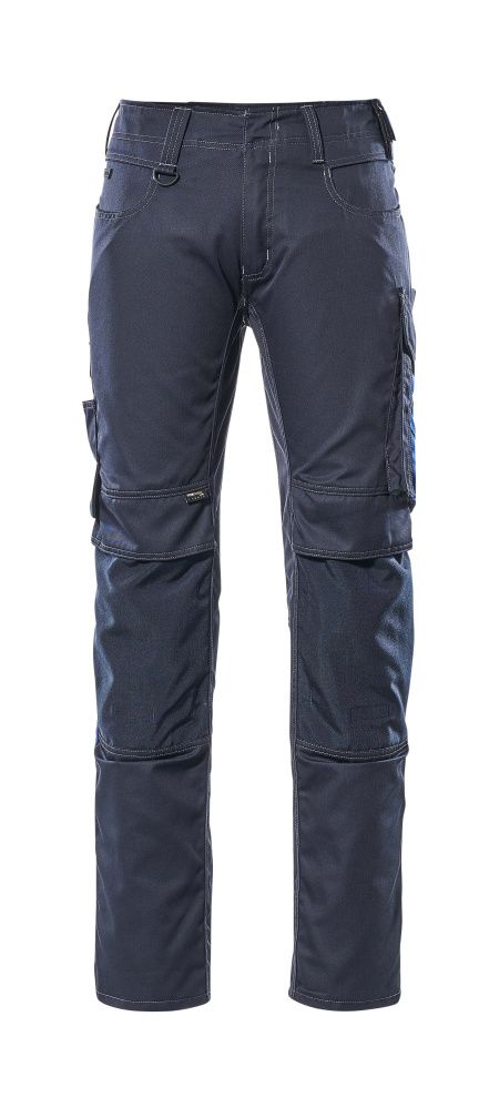 Hose mit Knietaschen UNIQUE Schwarzblau/Kornblau 82C48