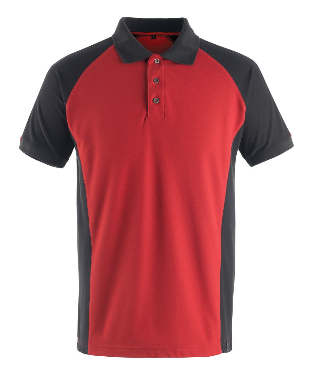 Polo-Shirt UNIQUE Rot/Schwarz L