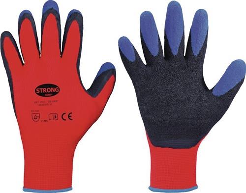 Handschuhe Tip Grip Gr.10 rot/schwarz/blau EN 388 PSA II STRONGHAND
