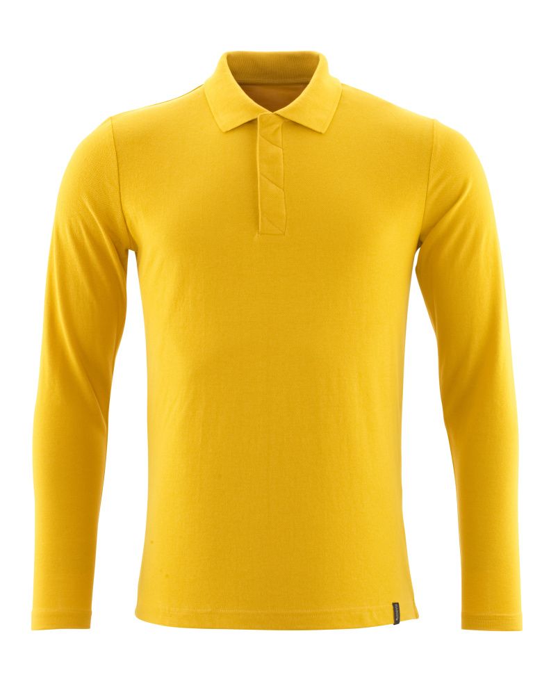 Polo-Shirt, Langarm CROSSOVER Currygelb 2XLONE