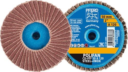 Fächerschleifscheibe COMBIDISC-Mini-POLIFAN D.50mm K.120 19100min-¹ PFERD