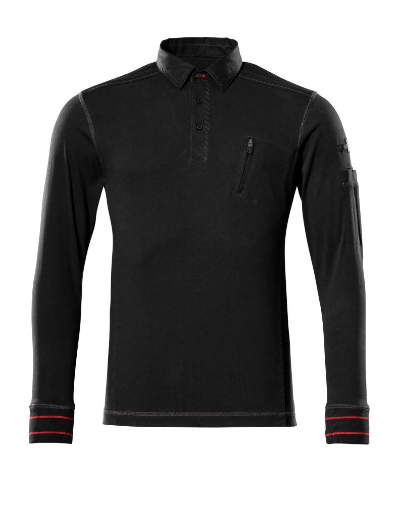 Polo-Sweatshirt FRONTLINE Schwarz L