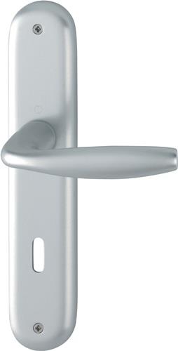 Langschildgarnitur NY 1810/273P Alu.F1 OB 72mm DIN L/R HOPPE