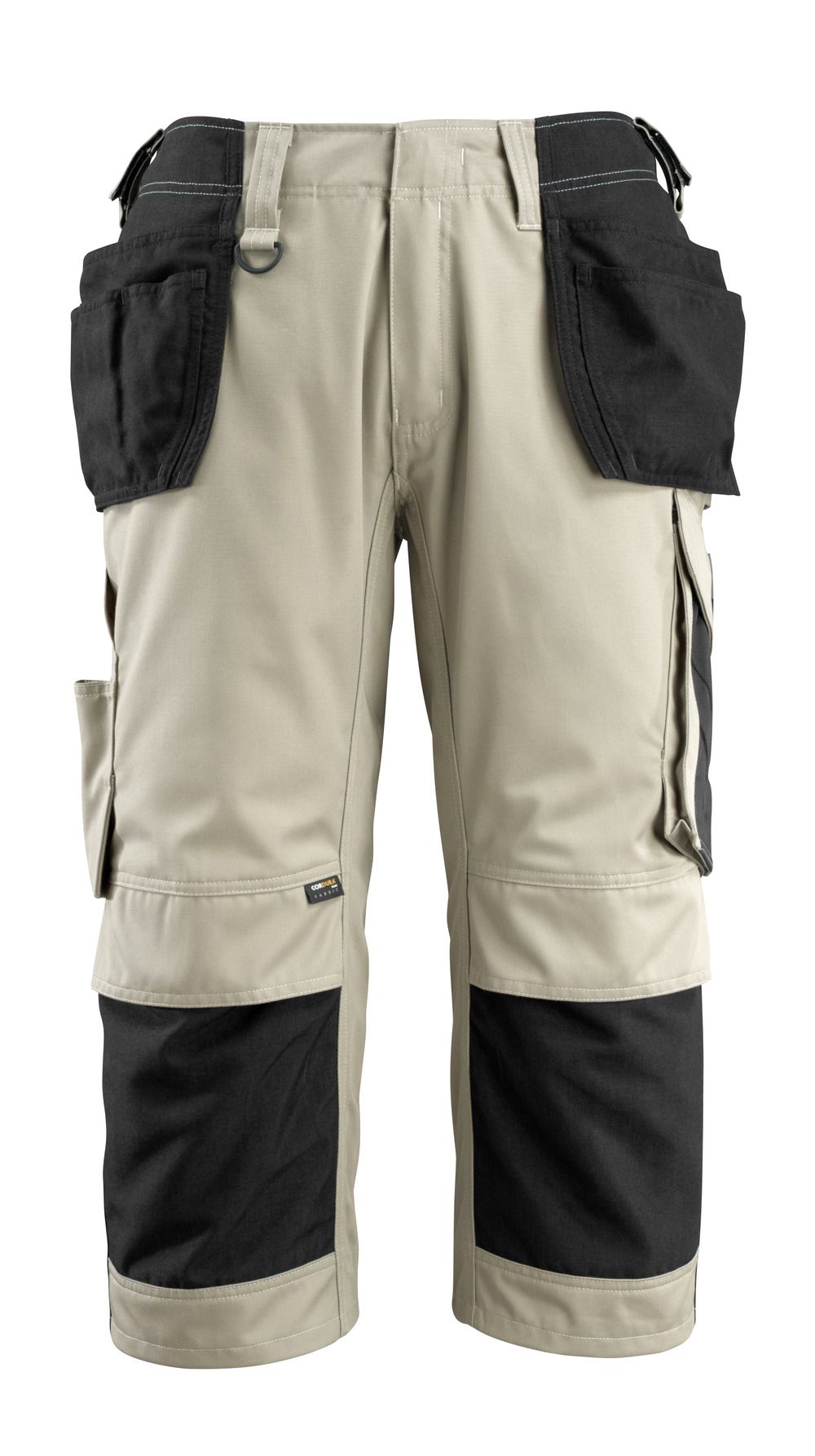 Dreiviertel-Hose mit Hängetaschen UNIQUE Hellkhaki/Schwarz C66