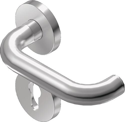 Feuerschutz-Halbgarnitur Rondo Kurzschild VA PZ BKS