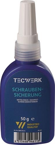 Schraubensicherung 50g hf.mv.grün Flasche TECWERK