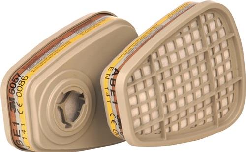 Kombinationsfilter 6057 A1 B1 E1 EN143:2000 f.Ser.6200+6800+7502 Ser.6000 3M