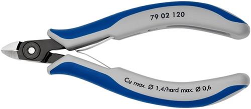 Präzisions-Elektronik-Seitenschn.L.120mm Form 0 Facette ja,sehr kl.pol.KNIPEX