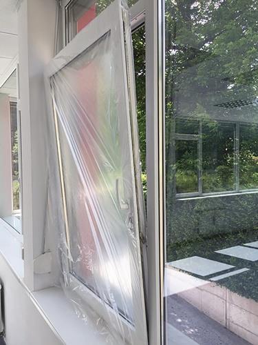 Schutzhülle Simproflex Fensterschutz B.125cm transp.L160cm 20 RL/Karton KIRCHNER