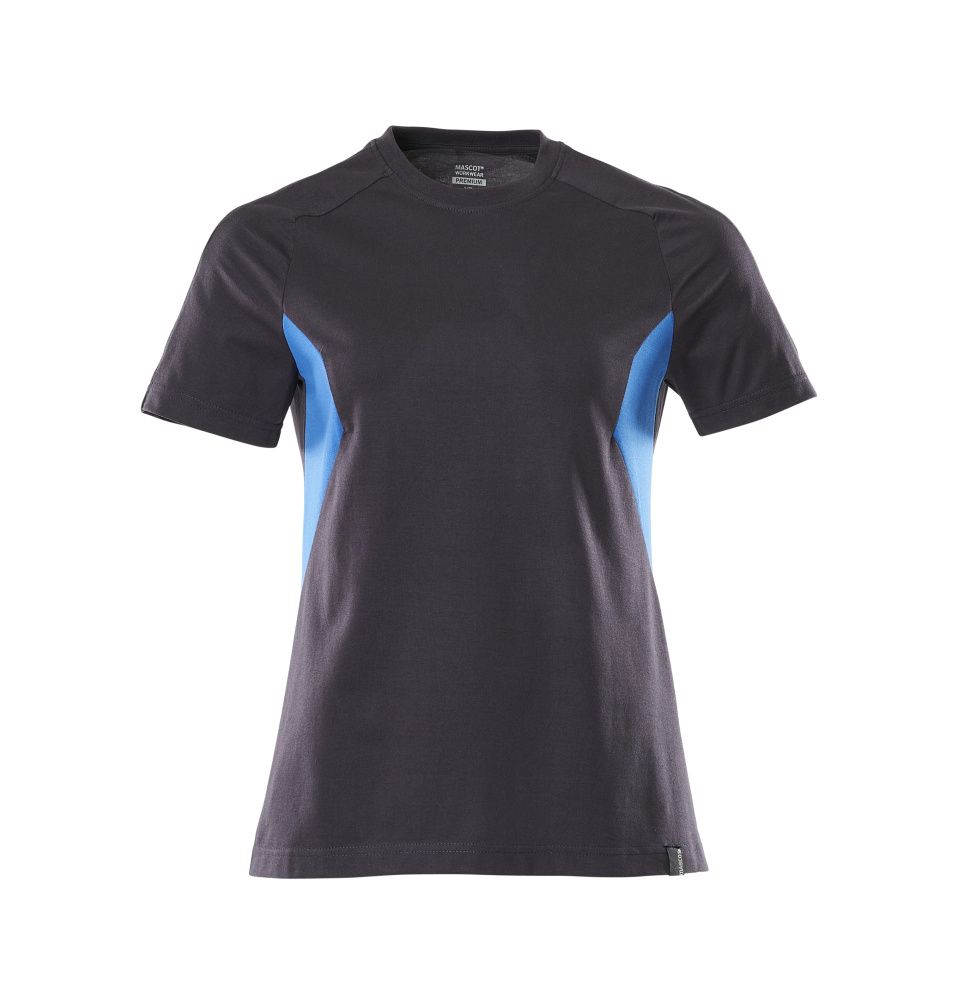 Damen-Passform T-Shirt ACCELERATE Schwarzblau/Azurblau 4XLONE
