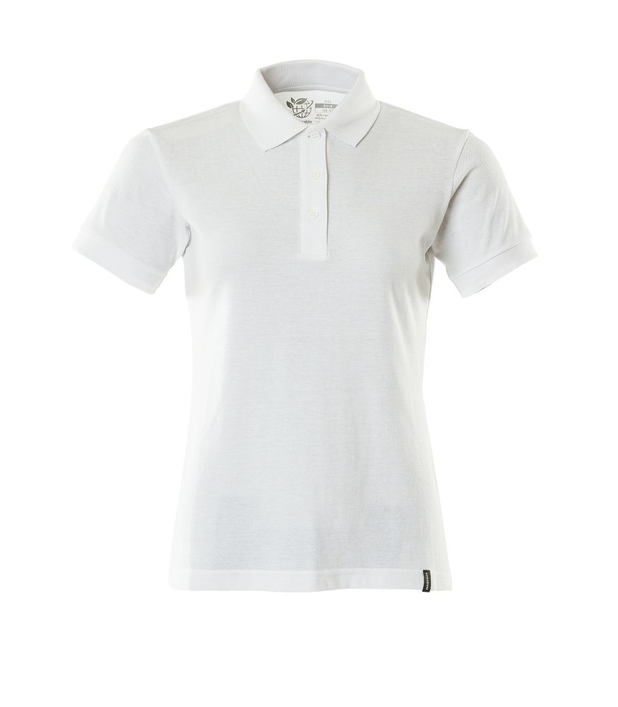 Damen-Passform Polo-Shirt CROSSOVER Weiß S  ONE