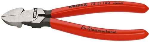 Seitenschneider f.Lichtwellenleiter L.160mm m.Ku.-Überzug KNIPEX
