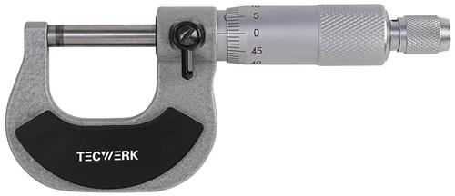 Bügelmessschraube DIN 863/1 0-25mm Spindel-D.6,5mm TECWERK