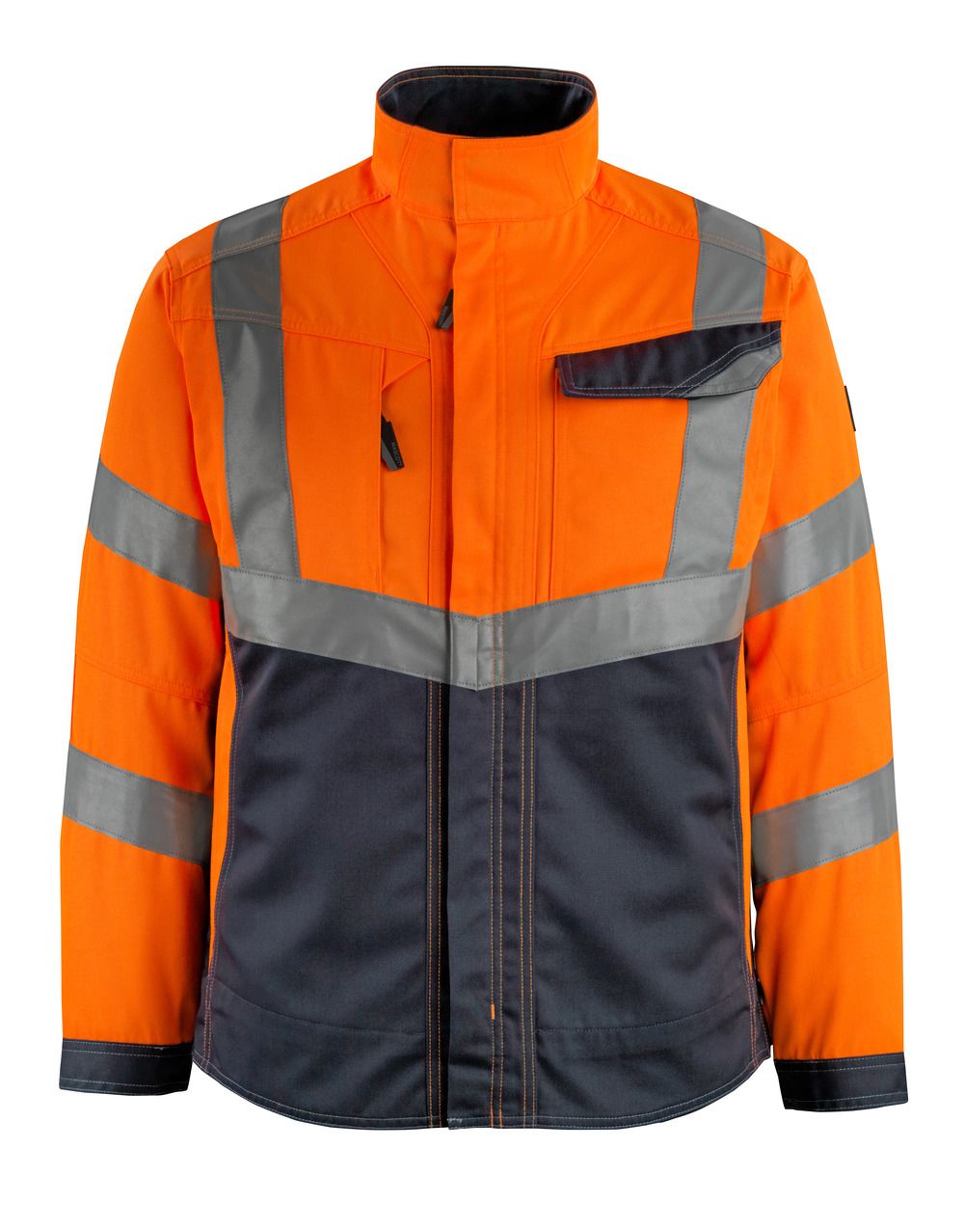 Jacke SAFE SUPREME Hi-vis Orange/Schwarzblau L