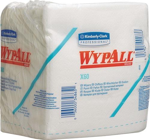 Wischtuch X60 6034 L.ca.310 mmxB.ca.320mm weiß 1-lagig 12 Btl.à 76 Tü.WYPALL