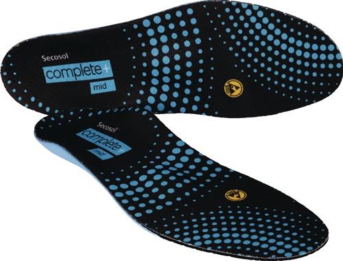 Einlegesohle Complete+ mid Gr.35 schwarz-blau SECOSOL